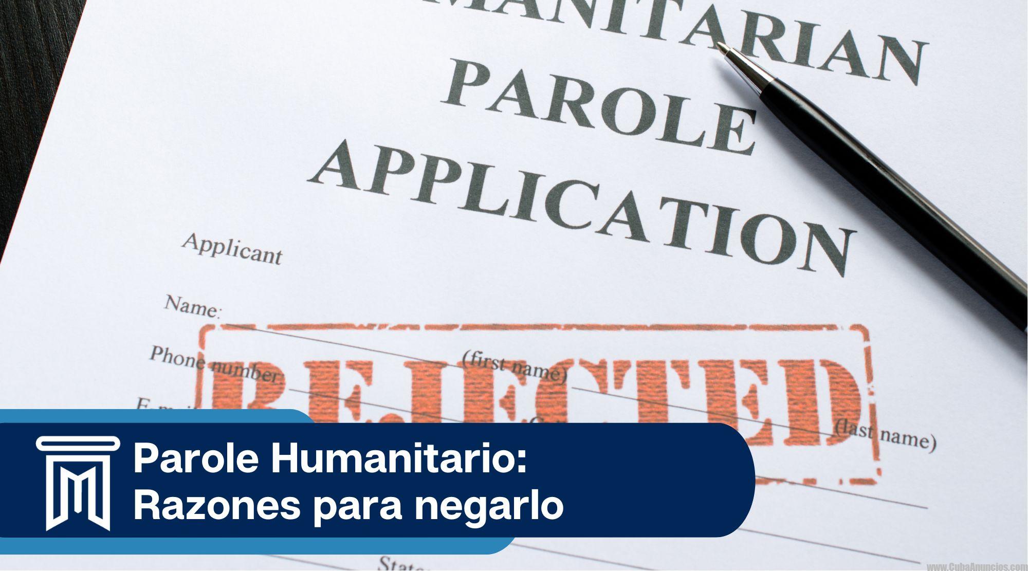 Parole humanitario se mantiene !!!