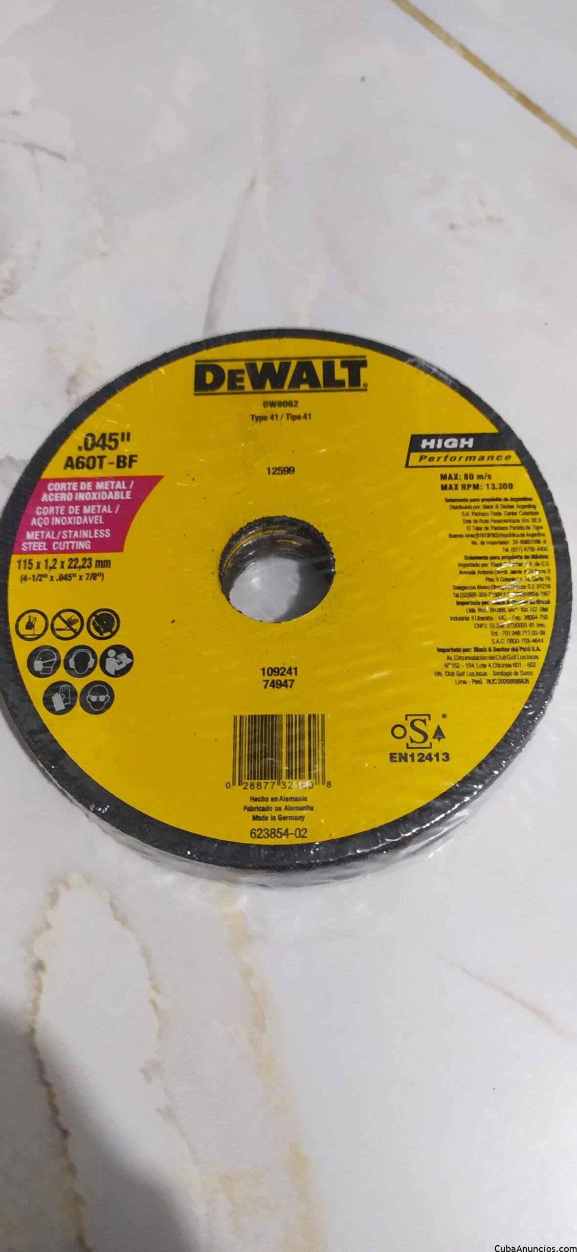 Disco corte DeWalt