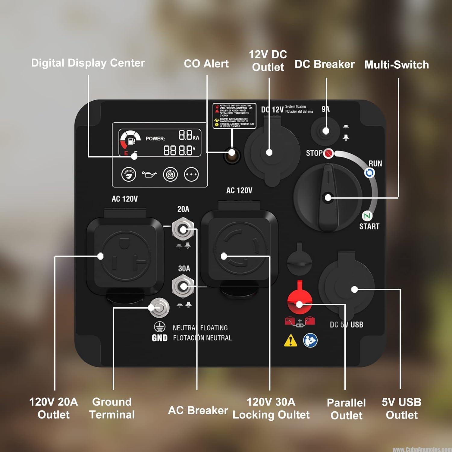 Generador Portátil de 4300 W - Imagen 3