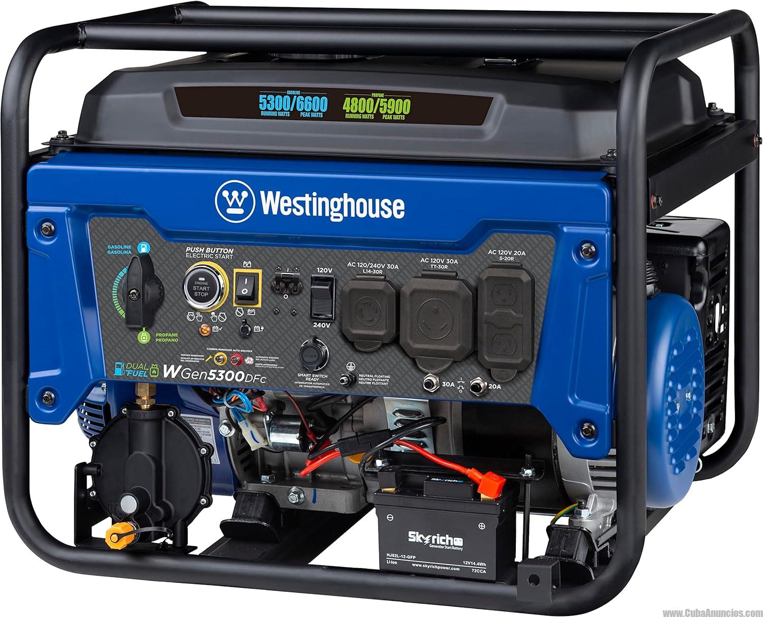 Generador Westinghouse 6600 vatios