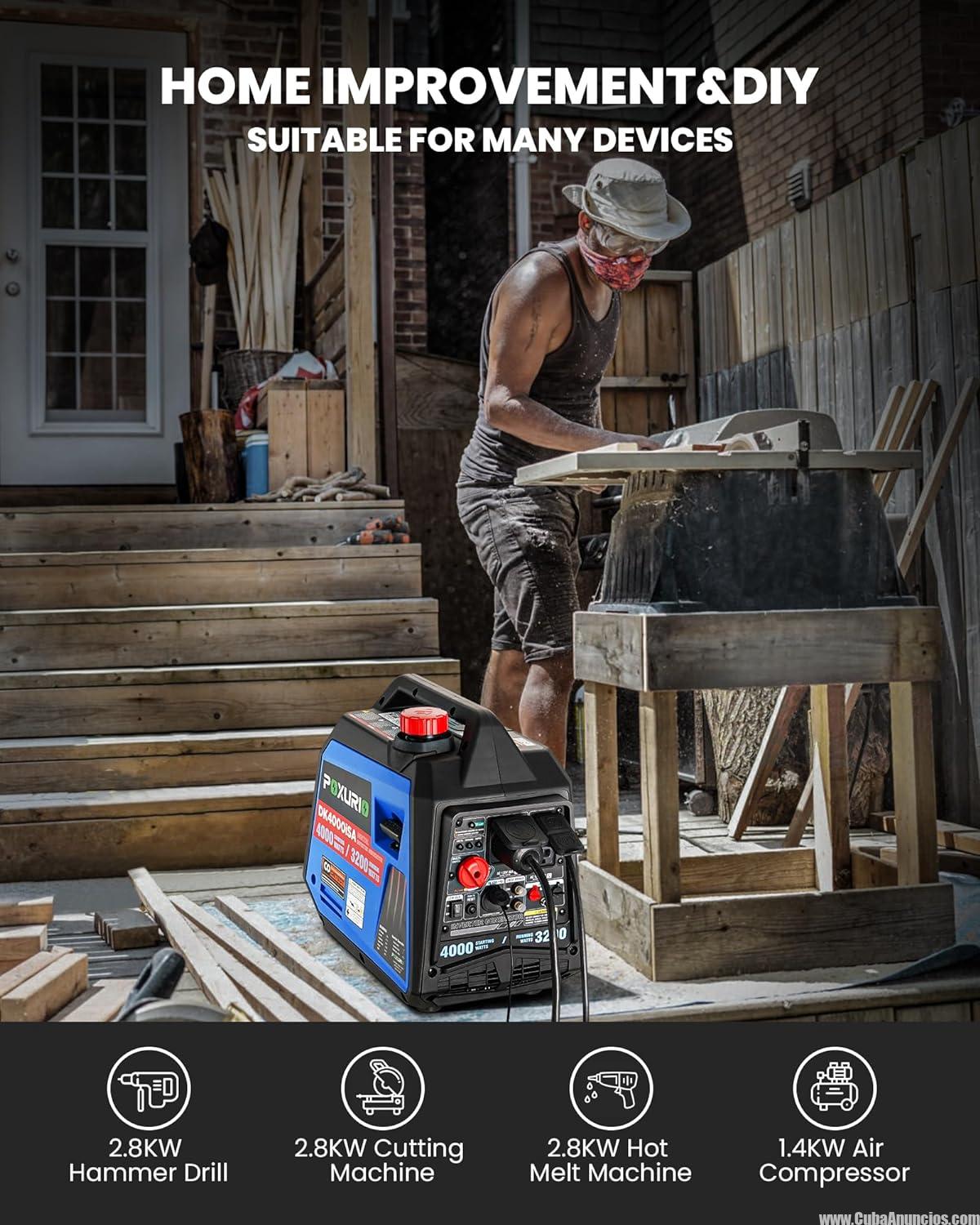 Generador de 4000 Vatios (45 Libras) - Imagen 2