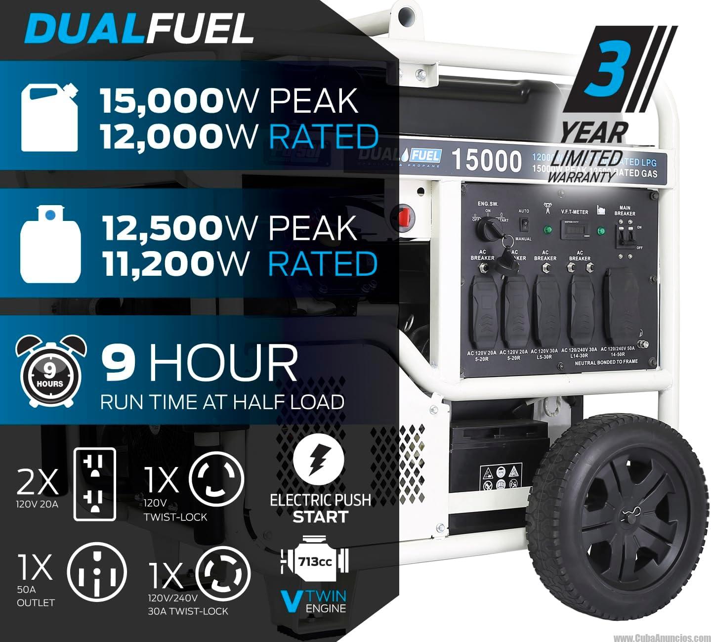 Generador de Doble Motor 15.000 Vatios - Imagen 4