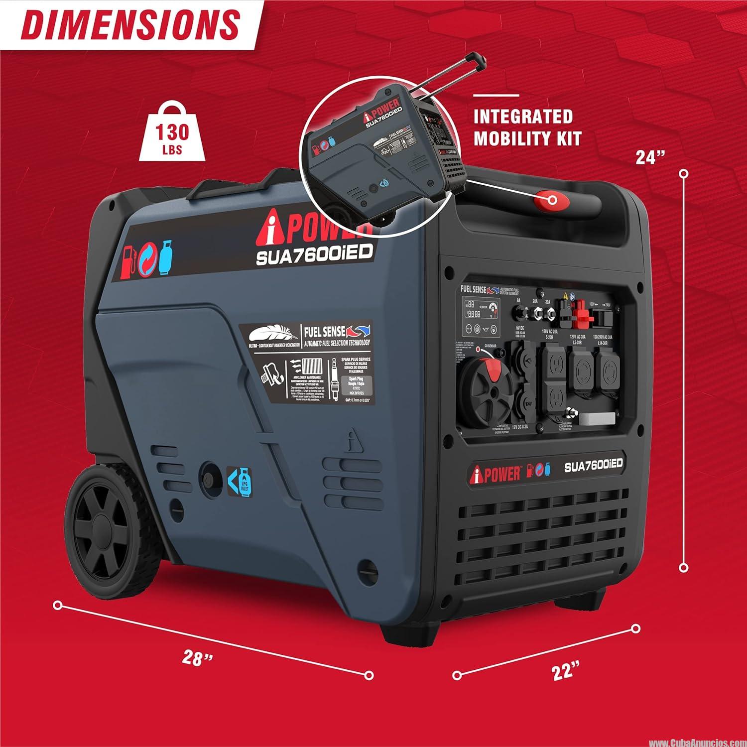 Generador Inversor 7600 W - Imagen 2