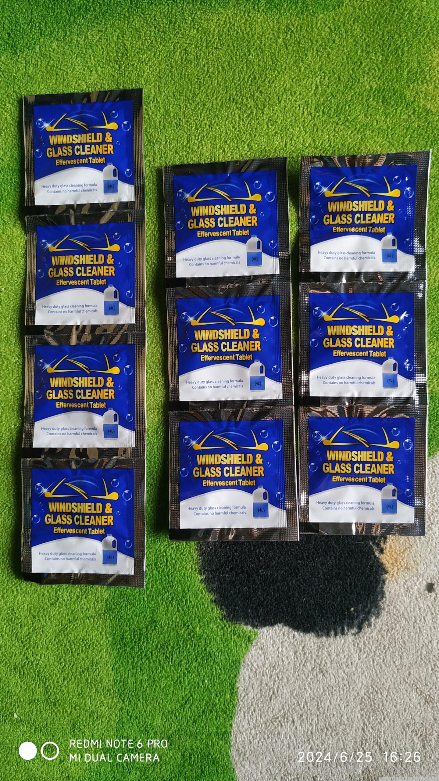 Pastillas limpiadoras para las tasas azulejos cristales para los parabrisas de los carros