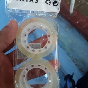 Precinta transparentes paquete de 2 unidades.