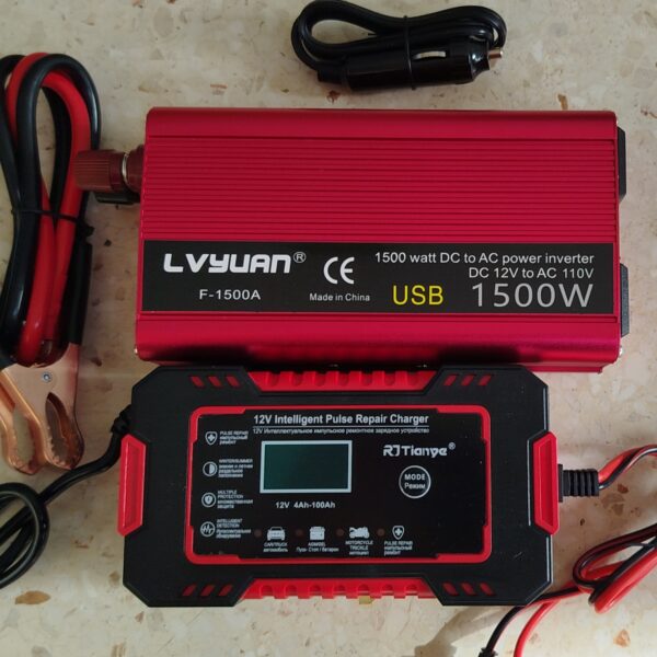 Inversor 1500W + cargador 6A