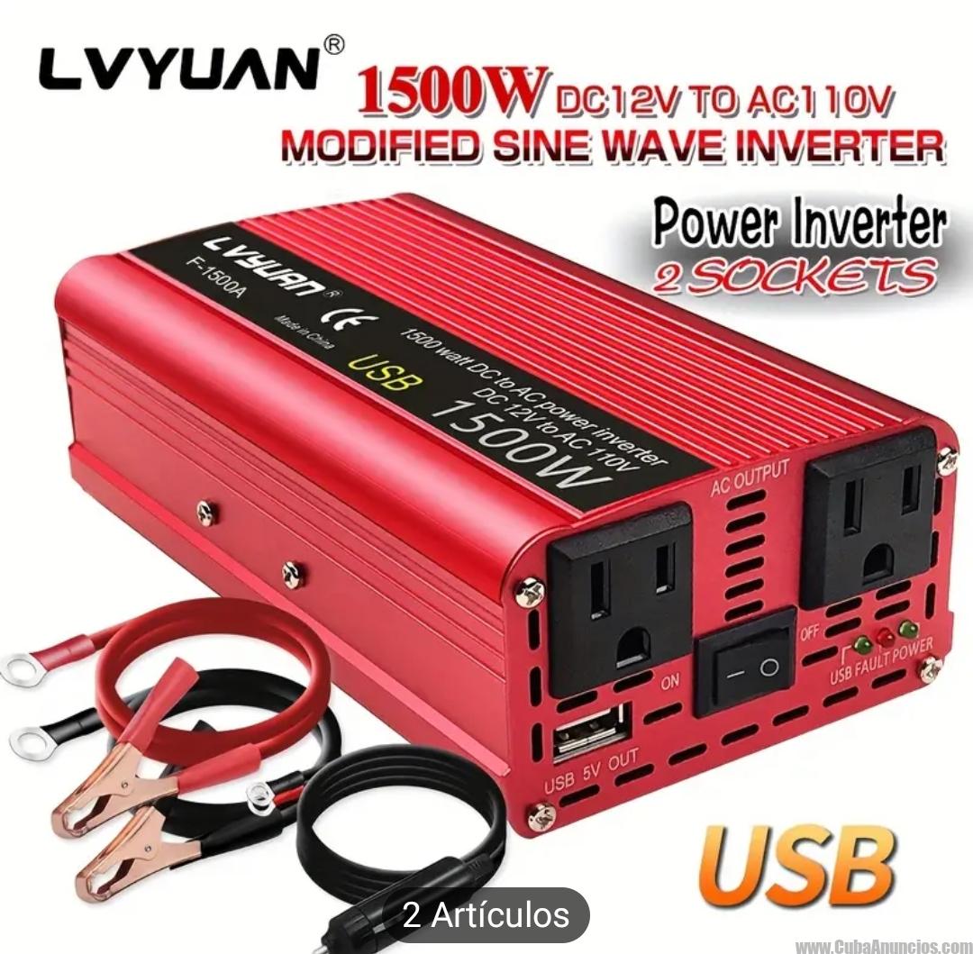 Inversor 1500W + cargador 6A - Imagen 2