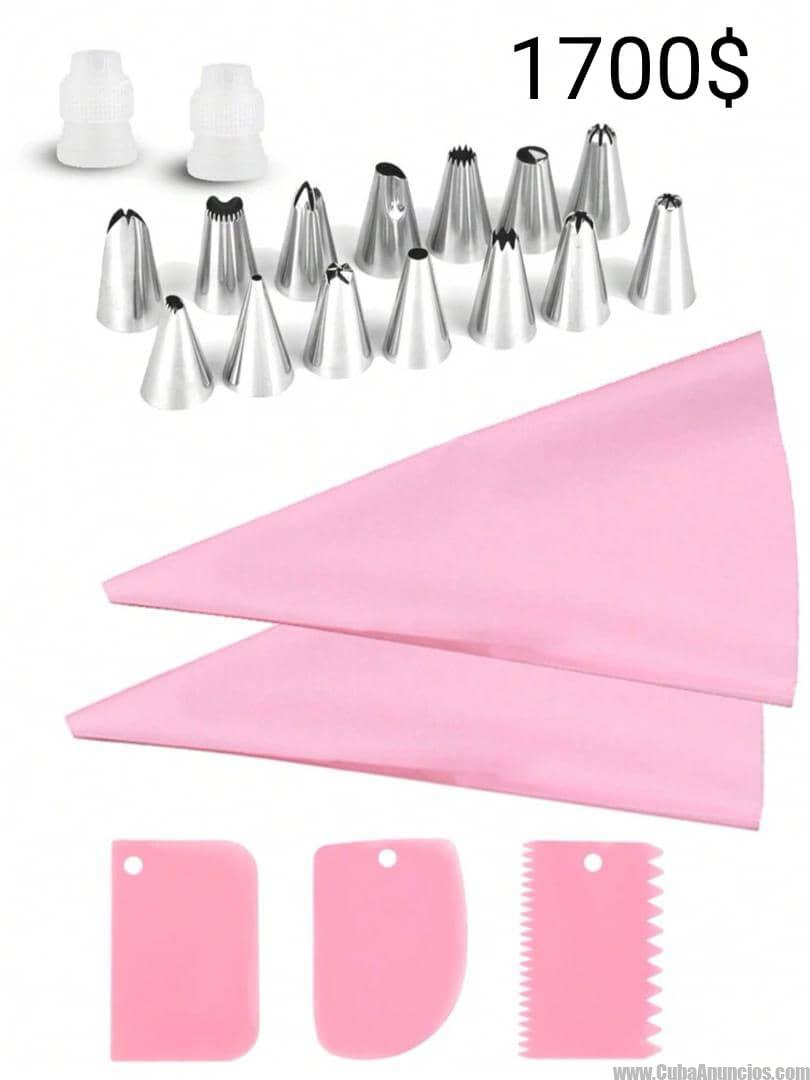 Kit de mangas y boquillas para repostería