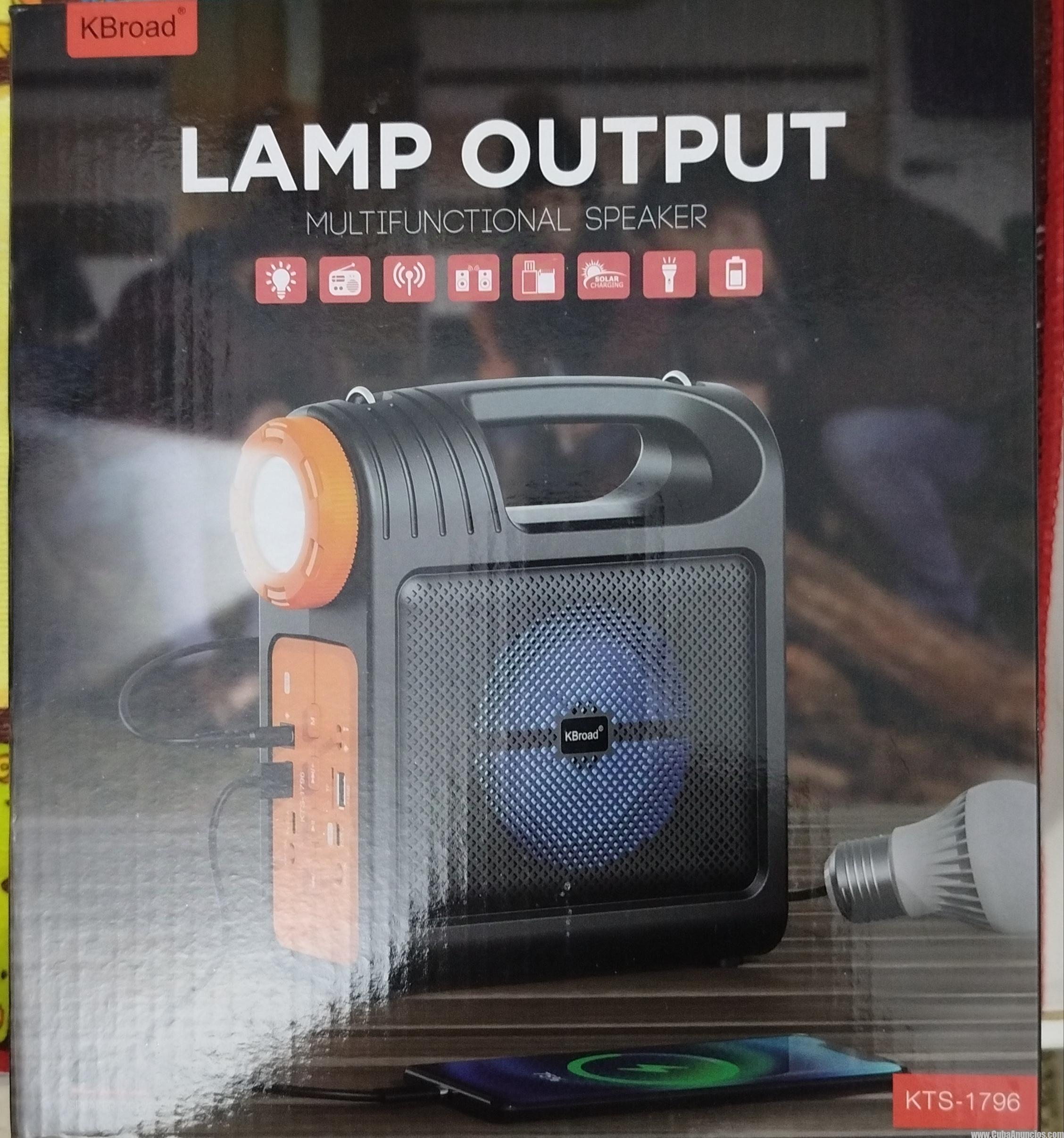 Reproductor Bluetooth, lámpara