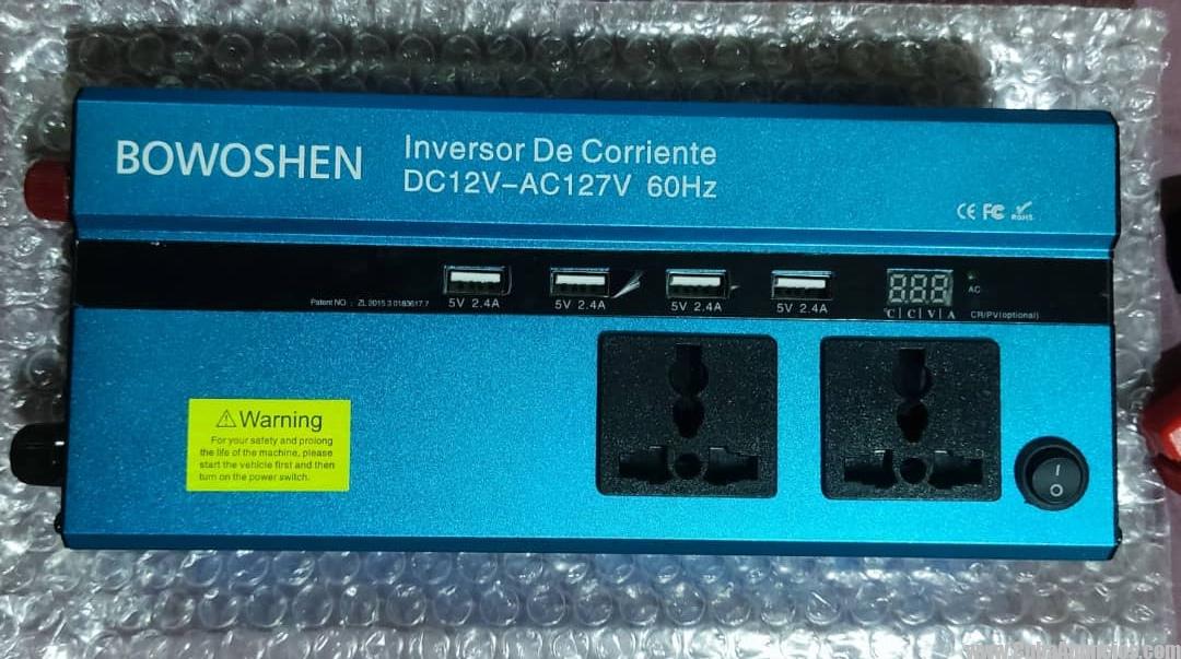 Inversor 12V a 110V + cargador 10A