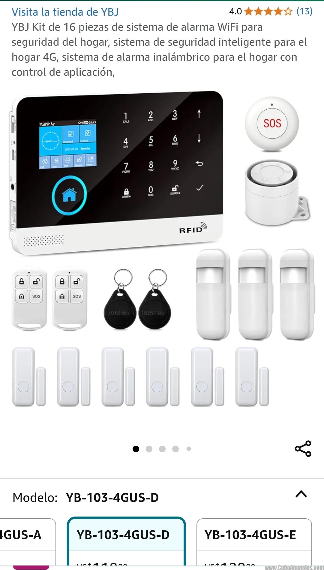 Alarma inalámbrica 4g, wifi