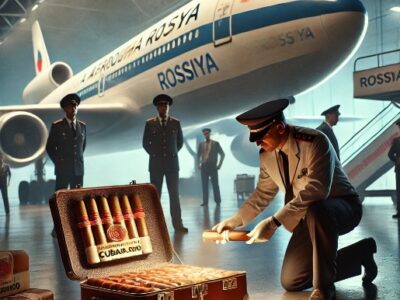 Dos Sobrecargos de la Aerolínea Rossiya Acusados de Contrabando de Tabaco Cubano