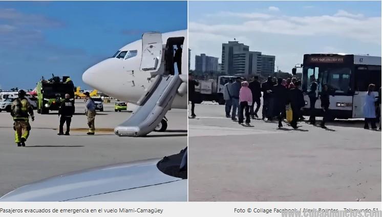 Vuelo Miami-Camagüey evacuado por incidente en cabina