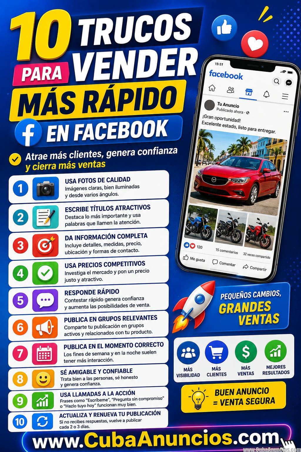 10 Trucos para Vender tus Productos Más Rápido en Facebook: Aumenta tus Ventas en Tiempo Récord
