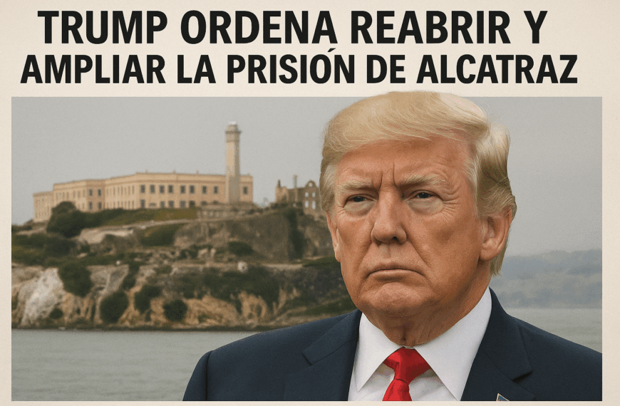 Trump ordena reabrir y ampliar la prisión de Alcatraz.