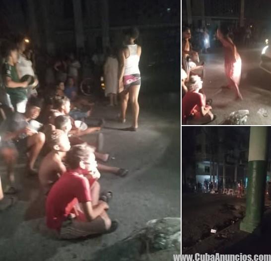 Protestas en Centro Habana por apagones y falta de agua