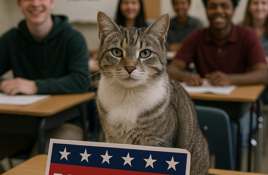 🐱🗳️ UN GATO GANA LAS ELECCIONES ESTUDIANTILES