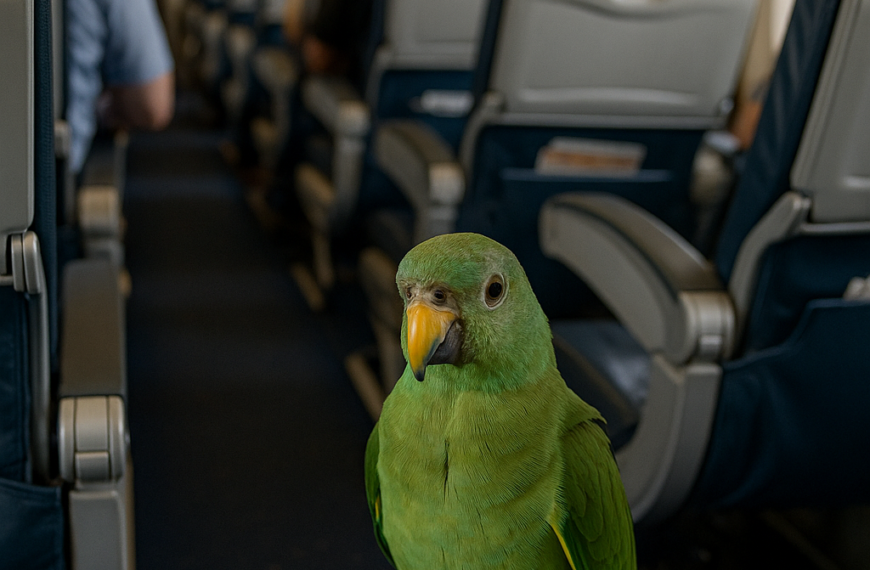 🦜✈️ UN LORO “REGISTRA” UN VUELO Y DESATA EL CAOS