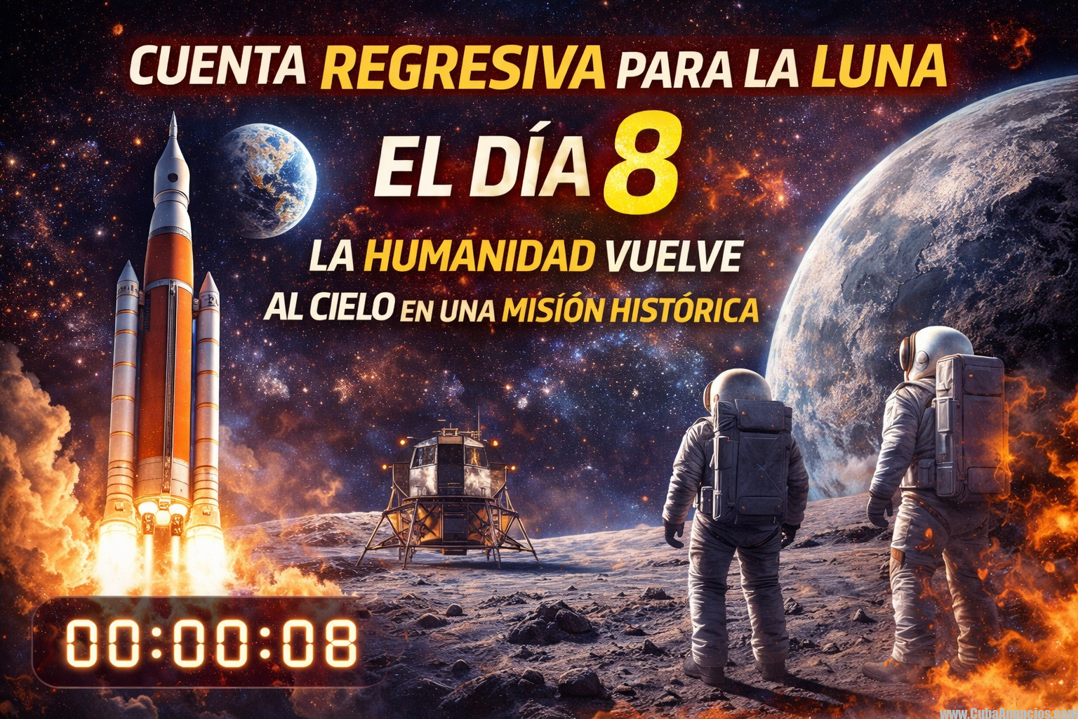 CUENTA REGRESIVA PARA LA LUNA: