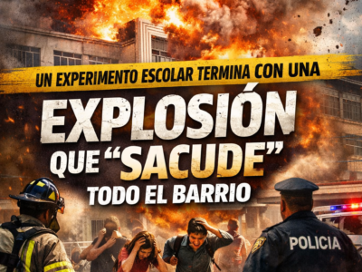¡TERROR EN EL AULA! Un experimento escolar termina con una explosión que “sacude” todo el barrio
