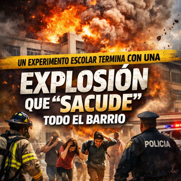 ¡TERROR EN EL AULA! Un experimento escolar termina con una explosión que “sacude” todo el barrio