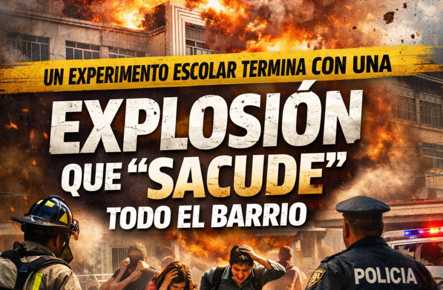¡TERROR EN EL AULA! Un experimento escolar termina con una explosión que “sacude” todo el barrio