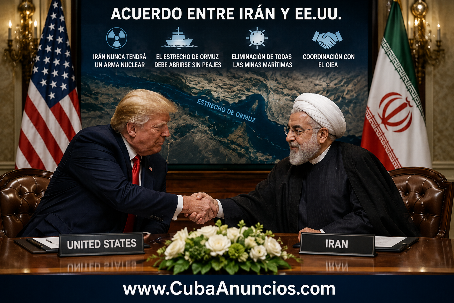 Trump anuncia posibles condiciones para un acuerdo entre Irán y Estados Unidos