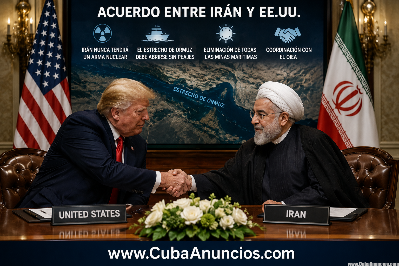 Trump anuncia posibles condiciones para un acuerdo entre Irán y Estados Unidos