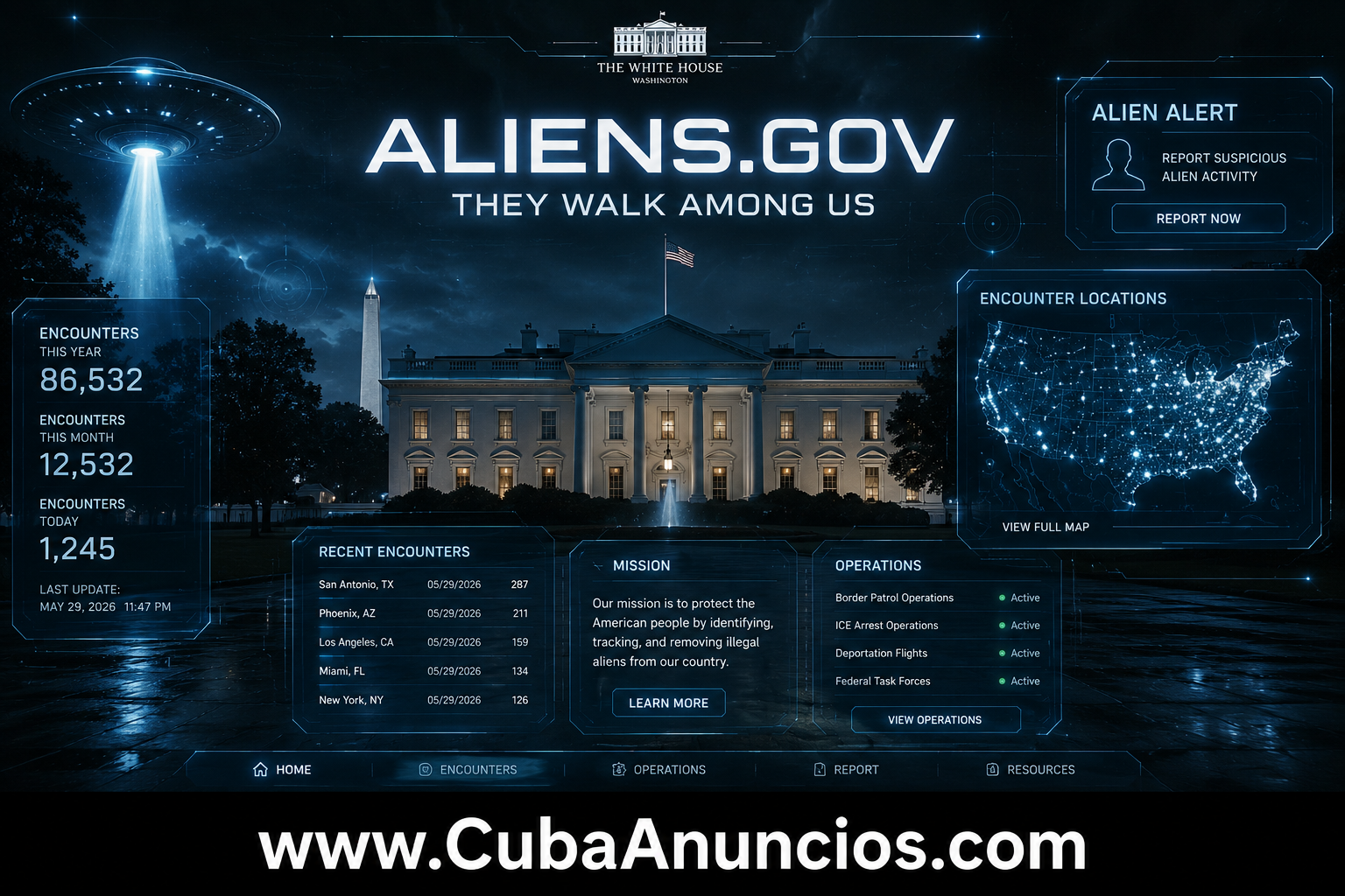 La Casa Blanca lanza Aliens.gov: el polémico sitio que usa la palabra “alienígena” para referirse a inmigrantes indocumentados