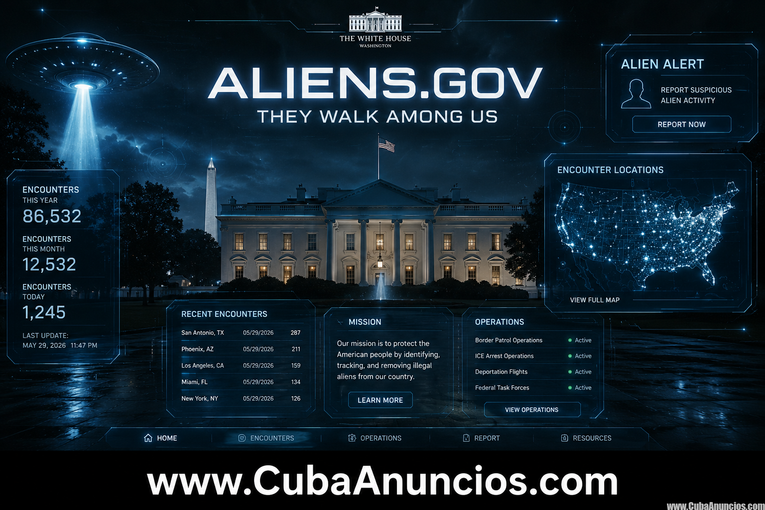 La Casa Blanca lanza Aliens.gov: el polémico sitio que usa la palabra “alienígena” para referirse a inmigrantes indocumentados