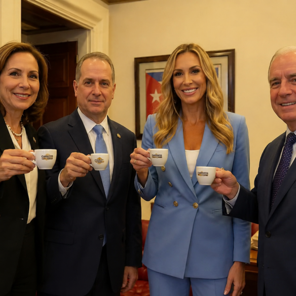 Lara Trump brinda con café cubano