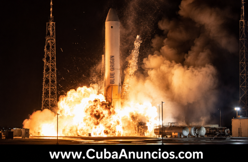 Cohete New Glenn de Blue Origin explota durante prueba en Florida