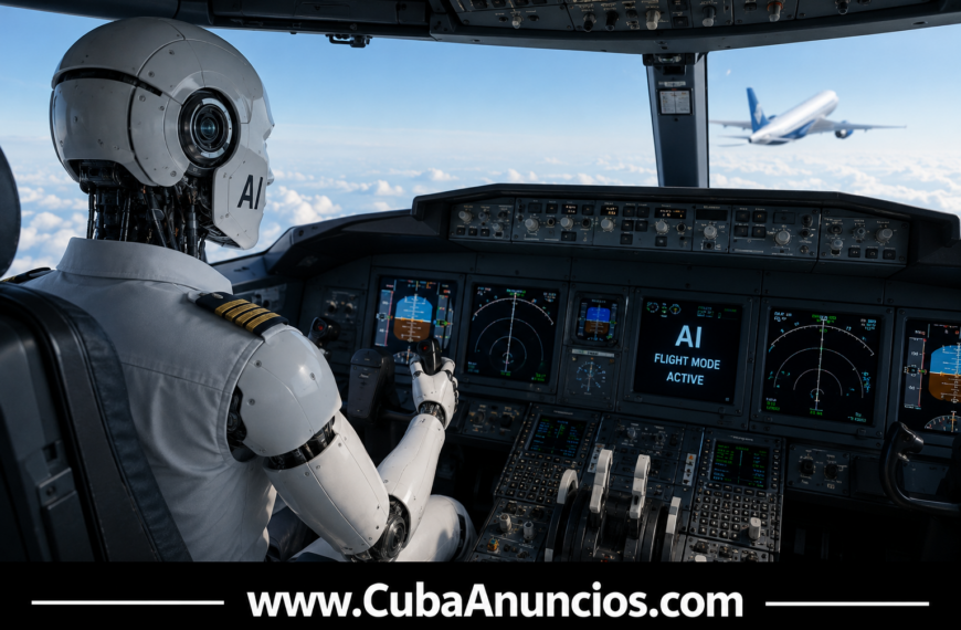 La inteligencia artificial aprende a pilotear aviones y transforma la aviación.