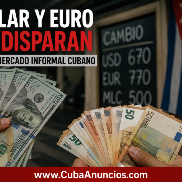 Dólar y euro vuelven a dispararse en el mercado informal cubano