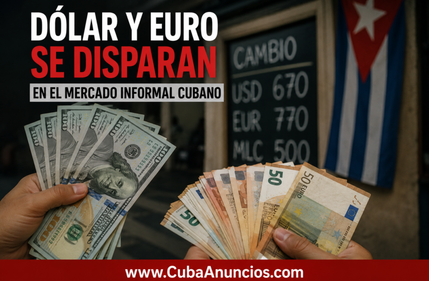 Dólar y euro vuelven a dispararse en el mercado informal cubano