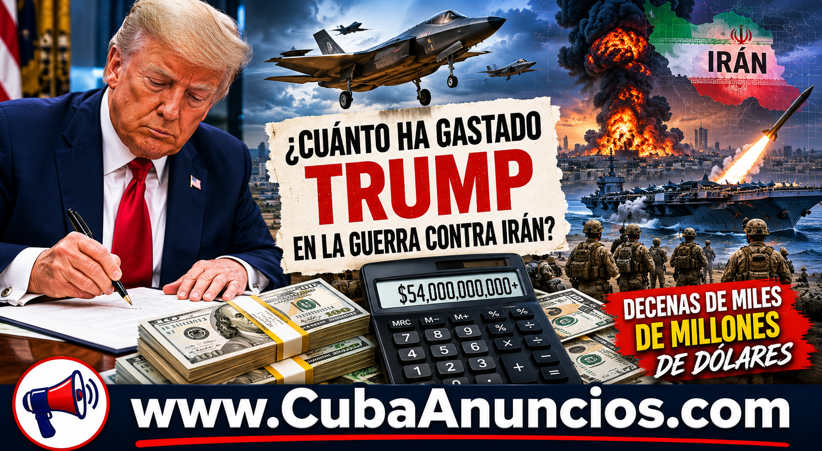¿Cuánto ha gastado Estados Unidos en la guerra contra Irán?