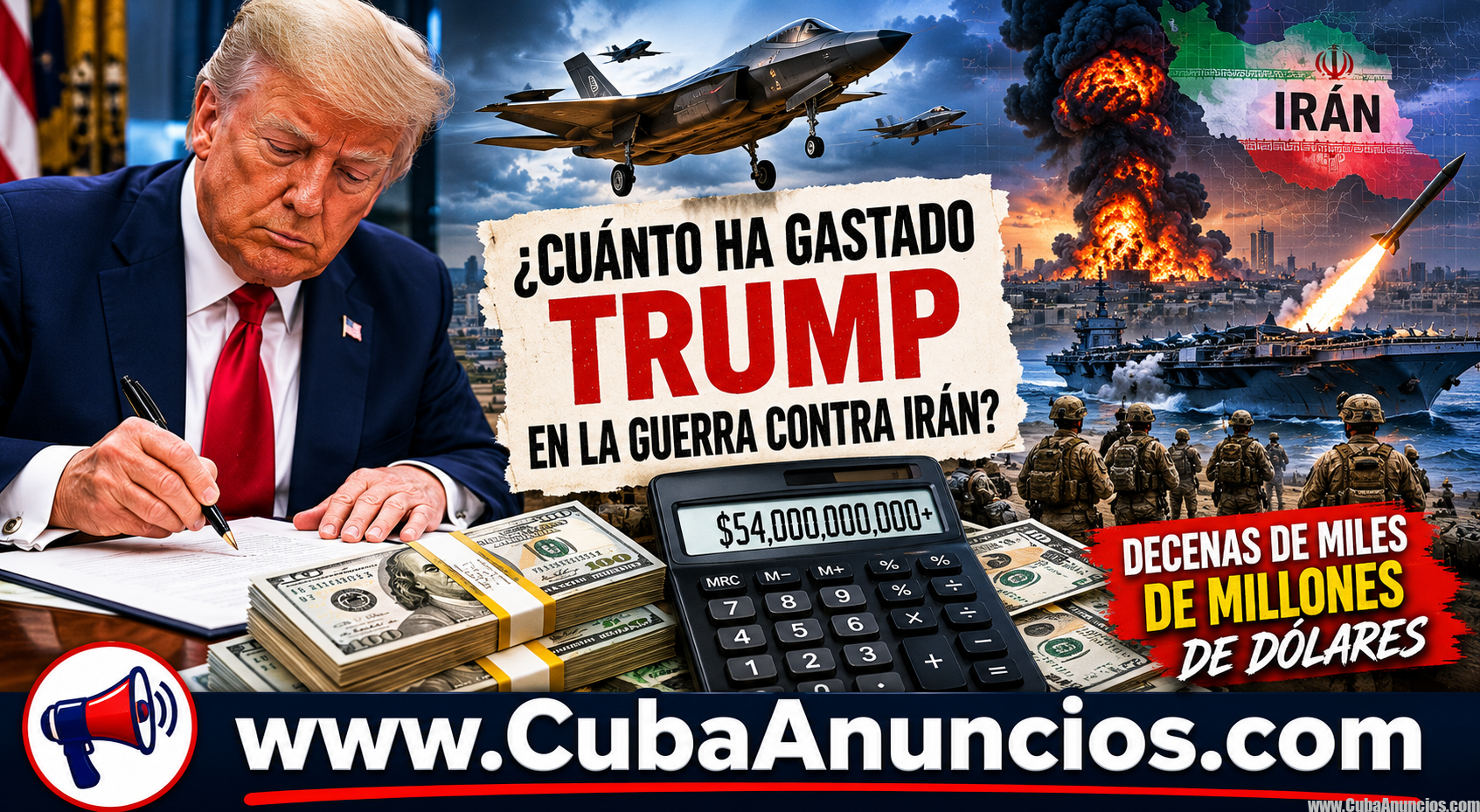 ¿Cuánto ha gastado Estados Unidos en la guerra contra Irán?