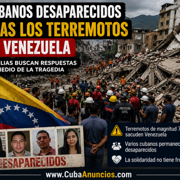 Cubanos desaparecidos tras devastadores terremotos en Venezuela