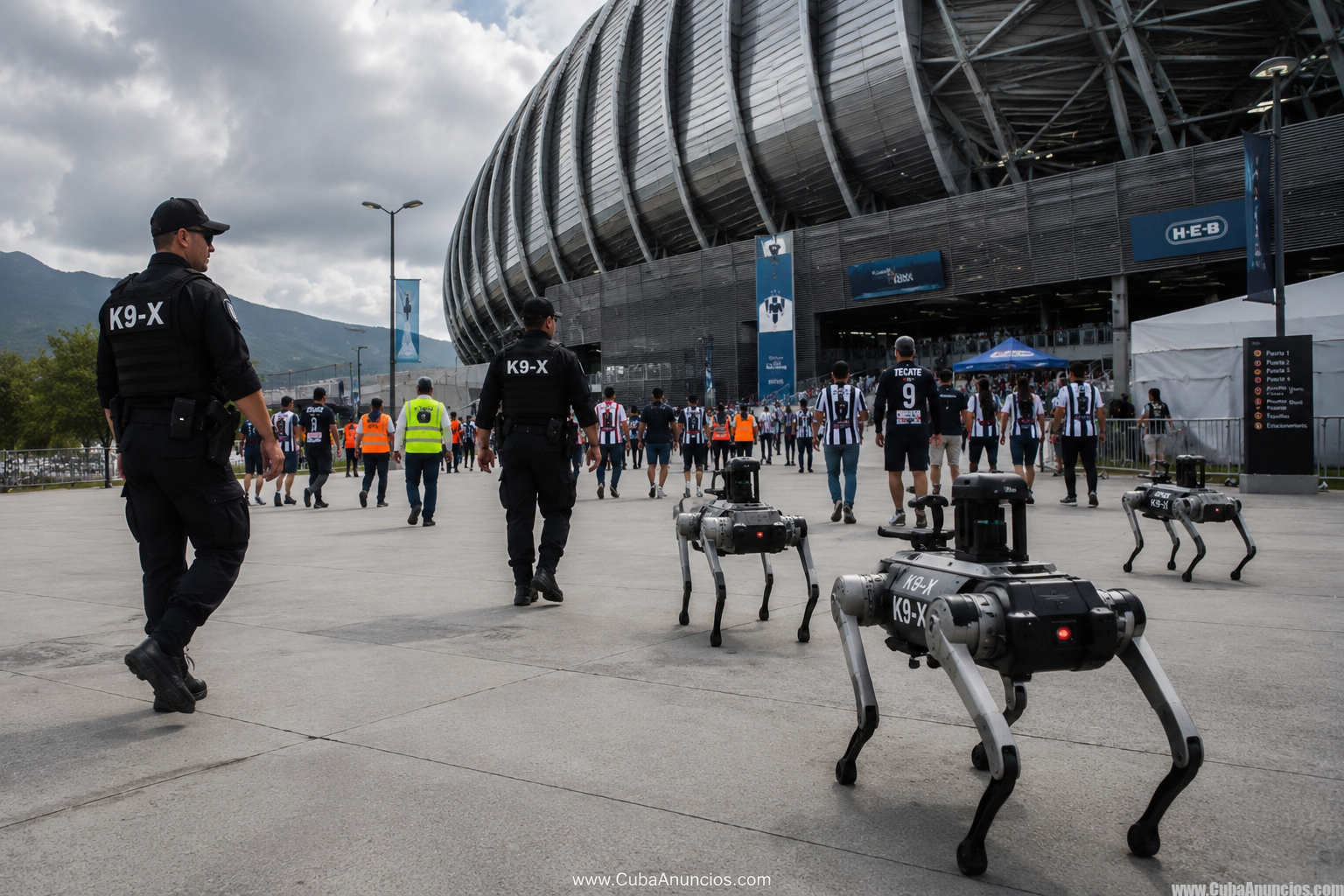 Perros robot vigilarán estadios en México durante el Mundial 2026