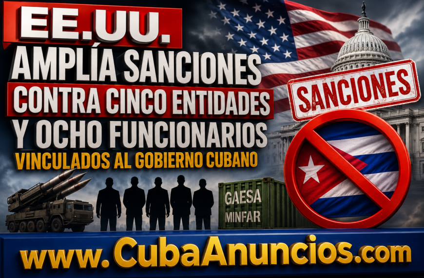 Nuevas sanciones a Cuba