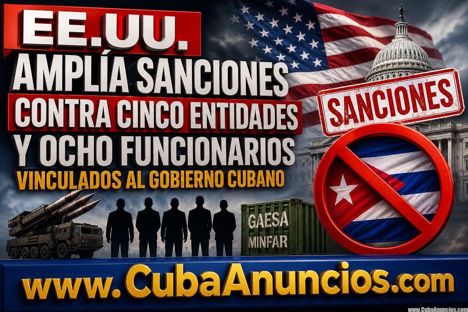 Nuevas sanciones a Cuba