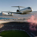 El video que dejó a 56.000 personas sin aliento: dos jets pasaron a solo 12 metros de un estadio