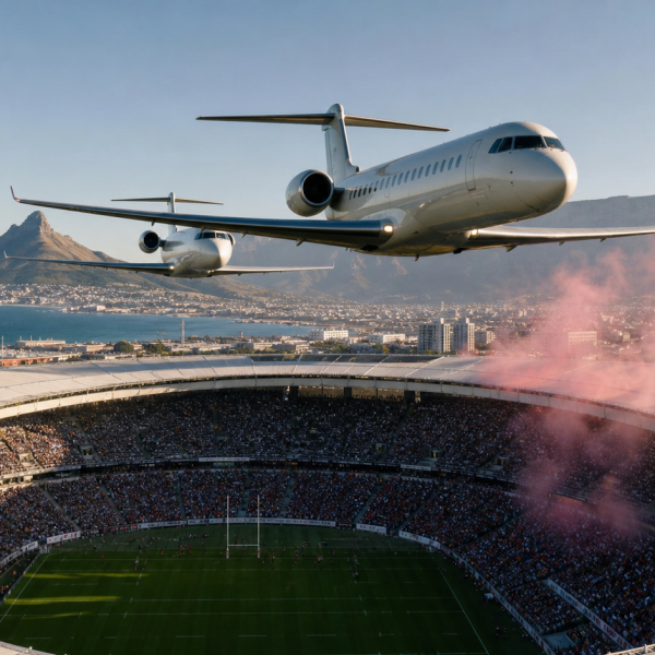 El video que dejó a 56.000 personas sin aliento: dos jets pasaron a solo 12 metros de un estadio