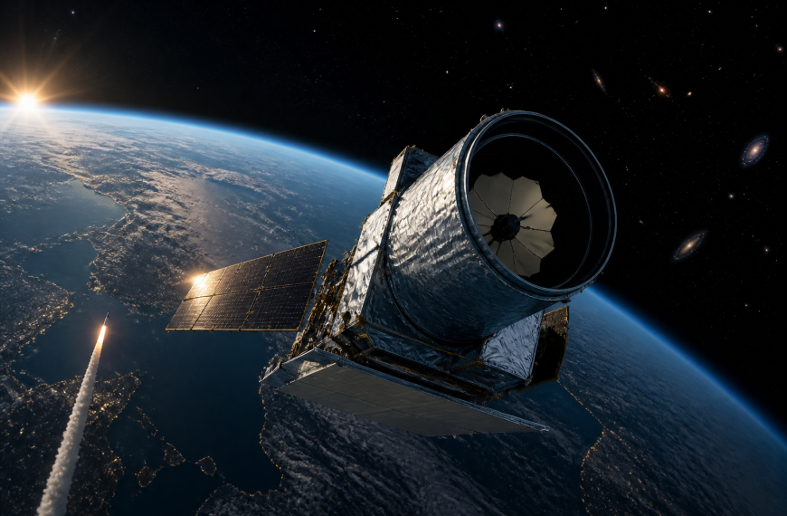 Telescopio espacial Nancy Grace Roman tras su lanzamiento desde Florida