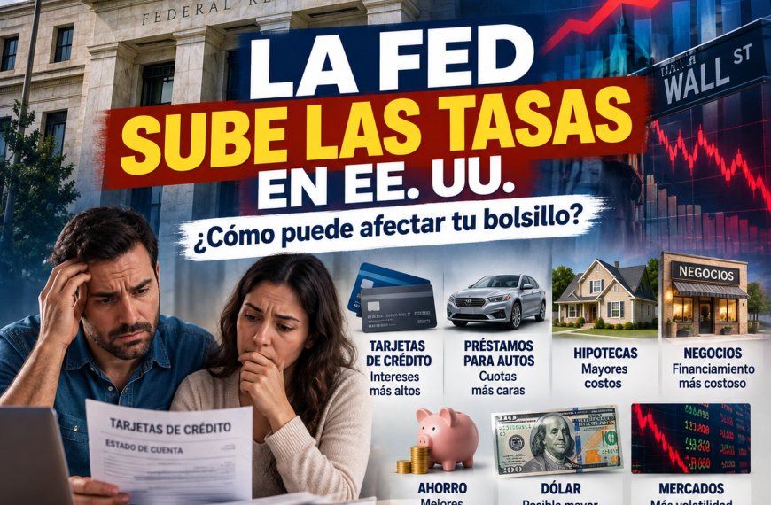 La Fed sorprende y sube las tasas en EE. UU.: así puede afectar bolsillos y mercados
