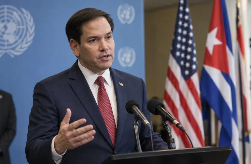 Marco Rubio habla sobre Cuba durante la Asamblea General de la ONU